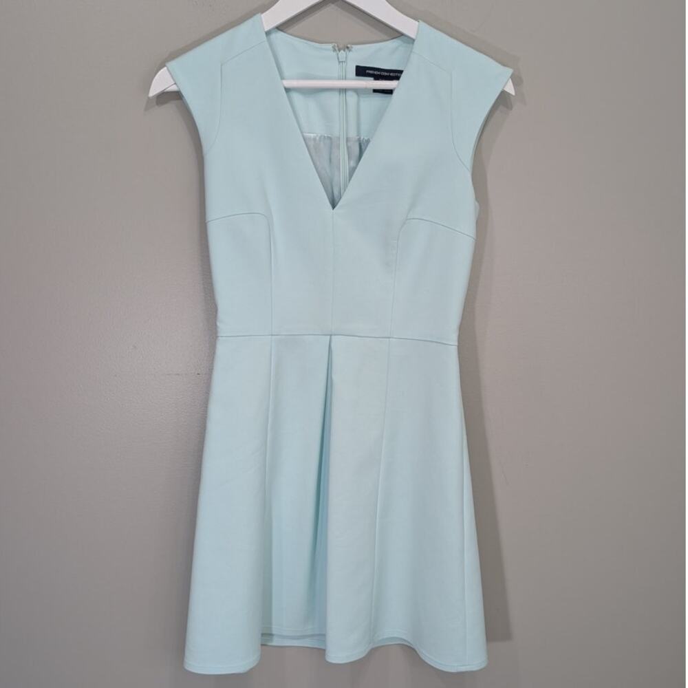 French Connection Richie Capri Dress Fresh Aqua Preppy Modern - Size 4